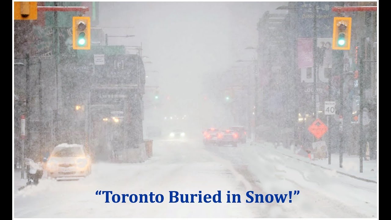 Snowstorm Blankets Toronto: Massive Winter Storm.