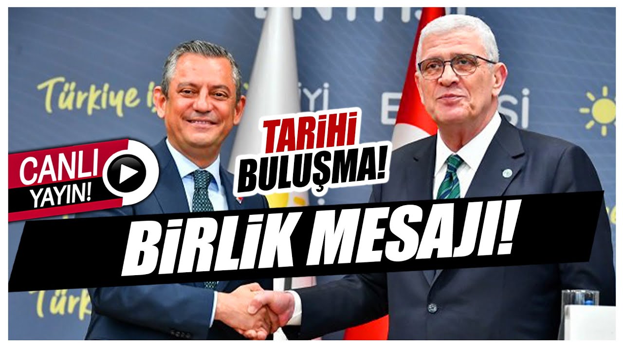 CHP Genel Merkezi'nde tarihi buluşma! Özgür Özel ve Müsavat Dervişoğlu'ndan birlik mesajı!