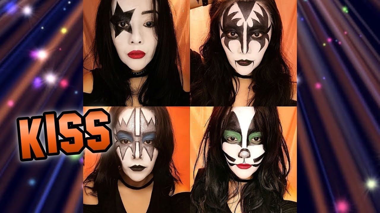 KISS MAKEUP TUTORIAL - MAQUILLAJE DE KISS - 4 MAKEUP LOOK KISS - #MakeupKiss #halloween2021