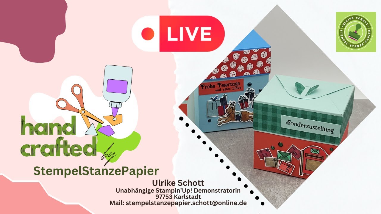 Easy: Schächtelchen zur Box vergrößern| Fröhlich zugestellt| Stampin' Up!