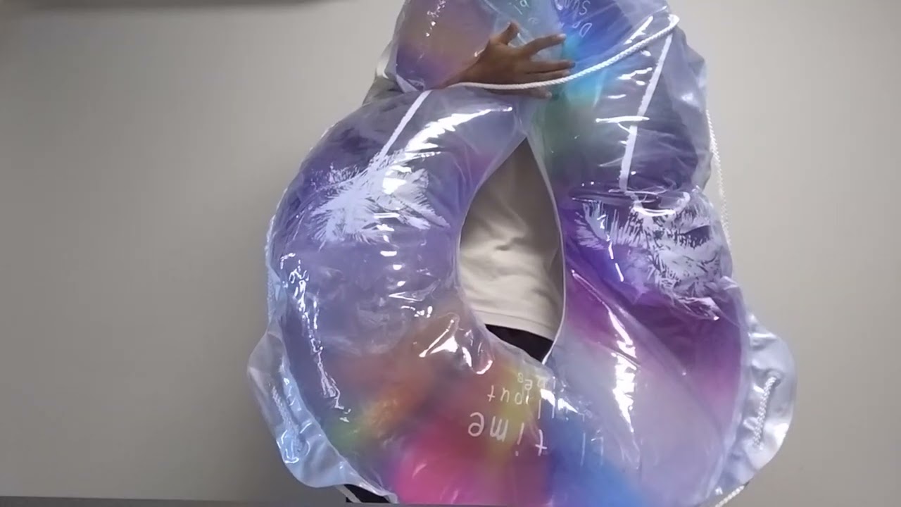イガラシ　チルタイム浮き輪　120cm　膨らます blow up 120cm swim ring by mouth #inflatables 
