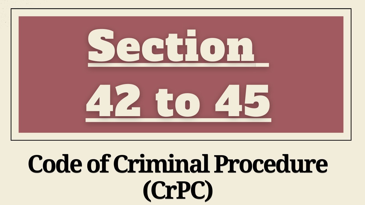 Section 42 to 45 CrPC | Section 42,43,44,45 CrPC | Arrest Without Warrant | Chapter 5 CrPC