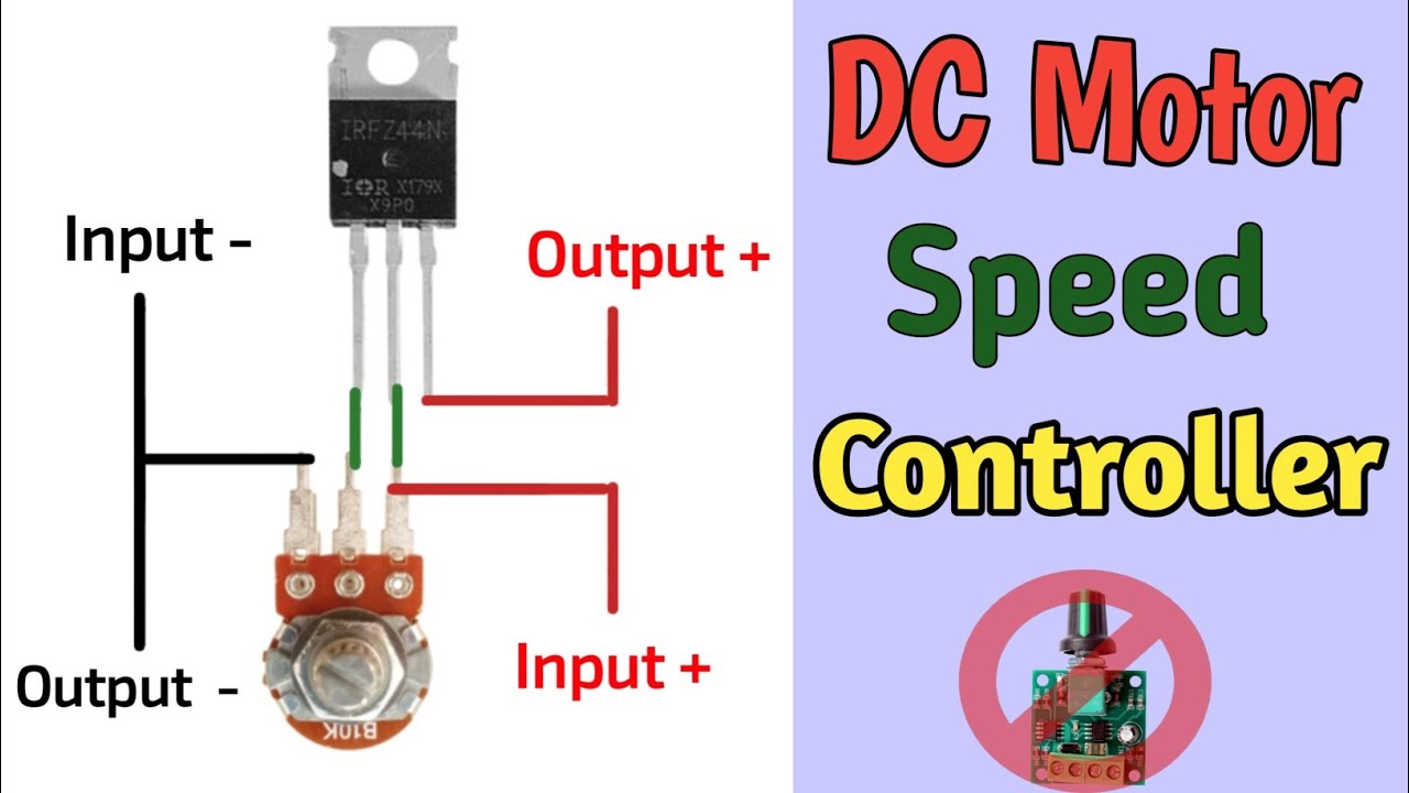 Speed Controller For DC Motor |  Using IRFZ44N Mosfet |