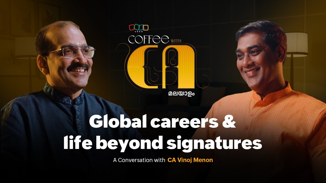 CA Vinoj Menon on global careers & CA’s life beyond signatures | Coffee with CA Malayalam