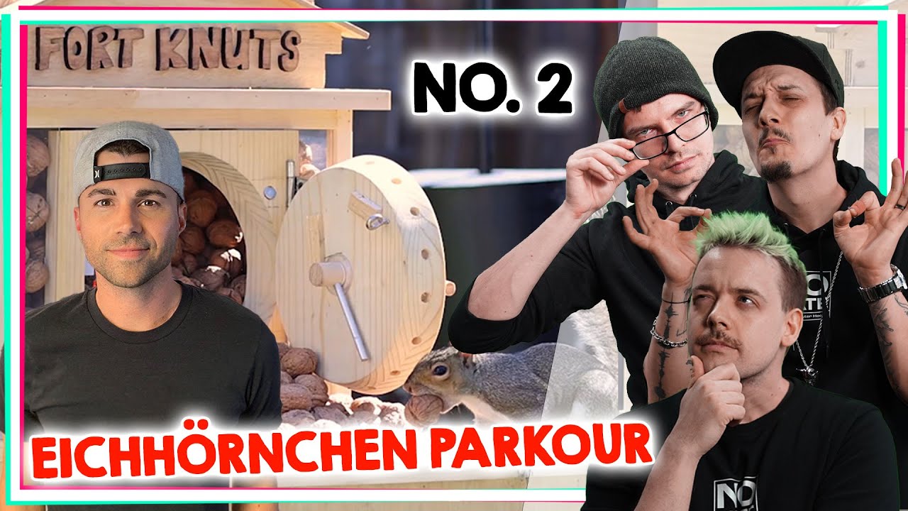KRASSE EICHHÖRNCHEN! Backyard Squirrel Maze 2.0- The Walnut Heist - Reaktion