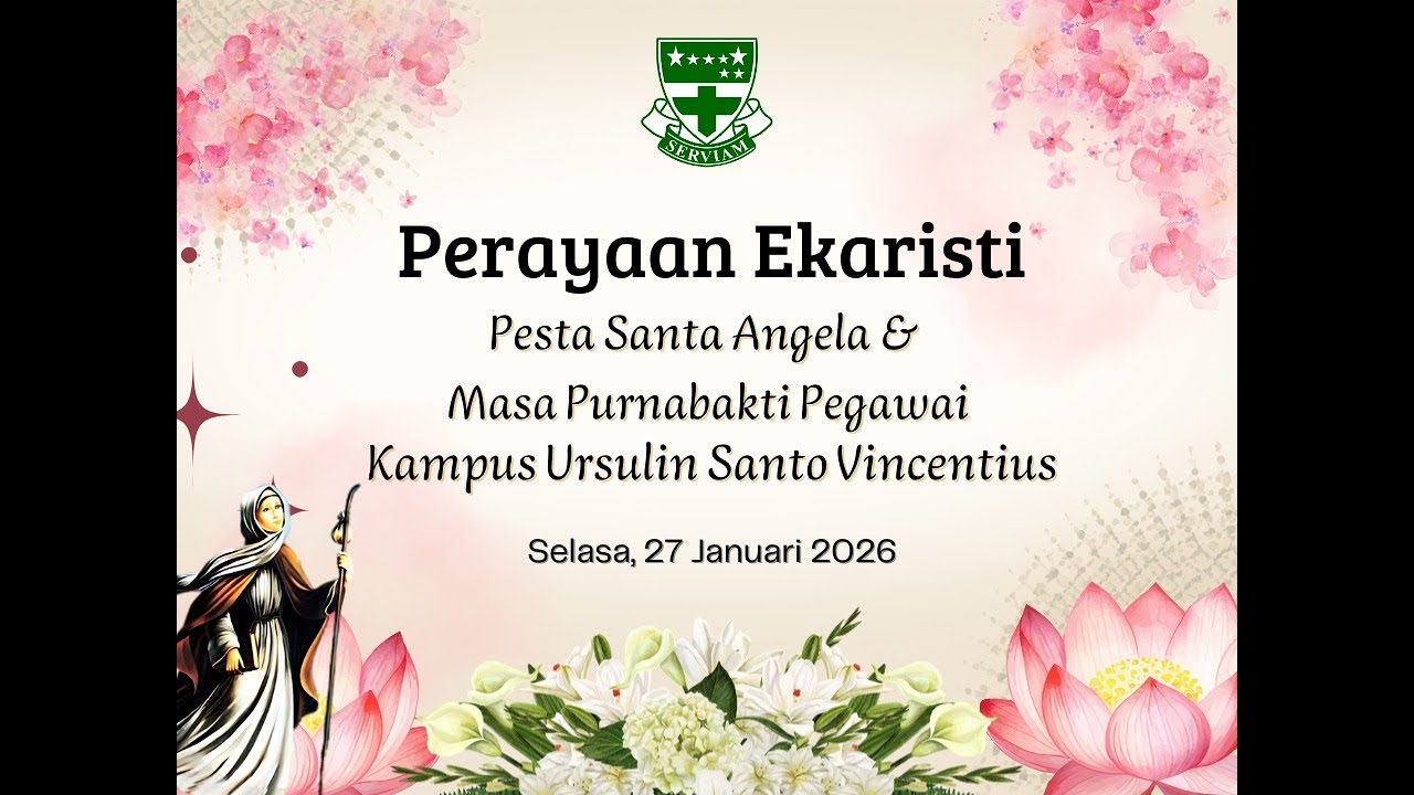 Misa Pesta Nama Santa Angela