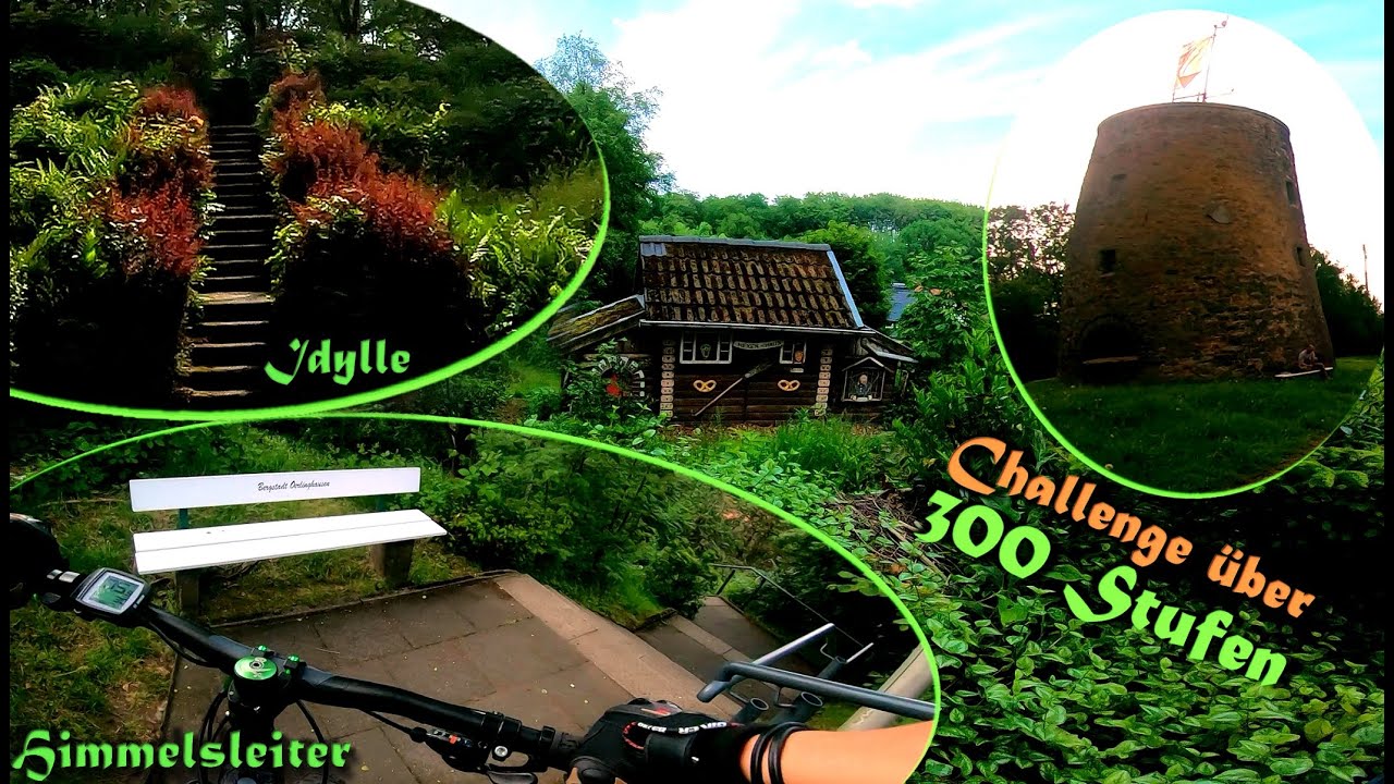 Über 300 Stufen Challenge - Treppen mit meinem modifiziertem CUBE e-MTB Hardtail + alles mit Ü50
