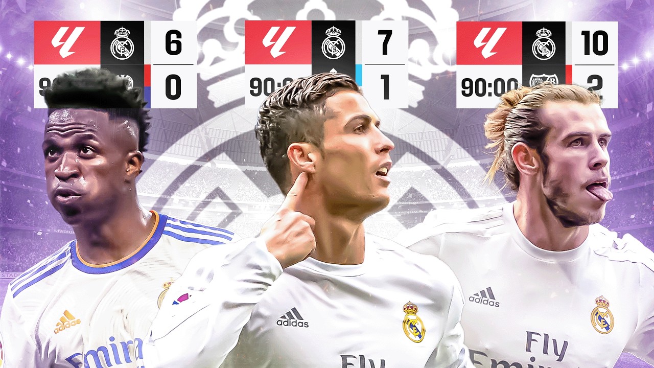 ¡Las MAYORES GOLEADAS del REAL MADRID en LALIGA! | 2015 - 2025