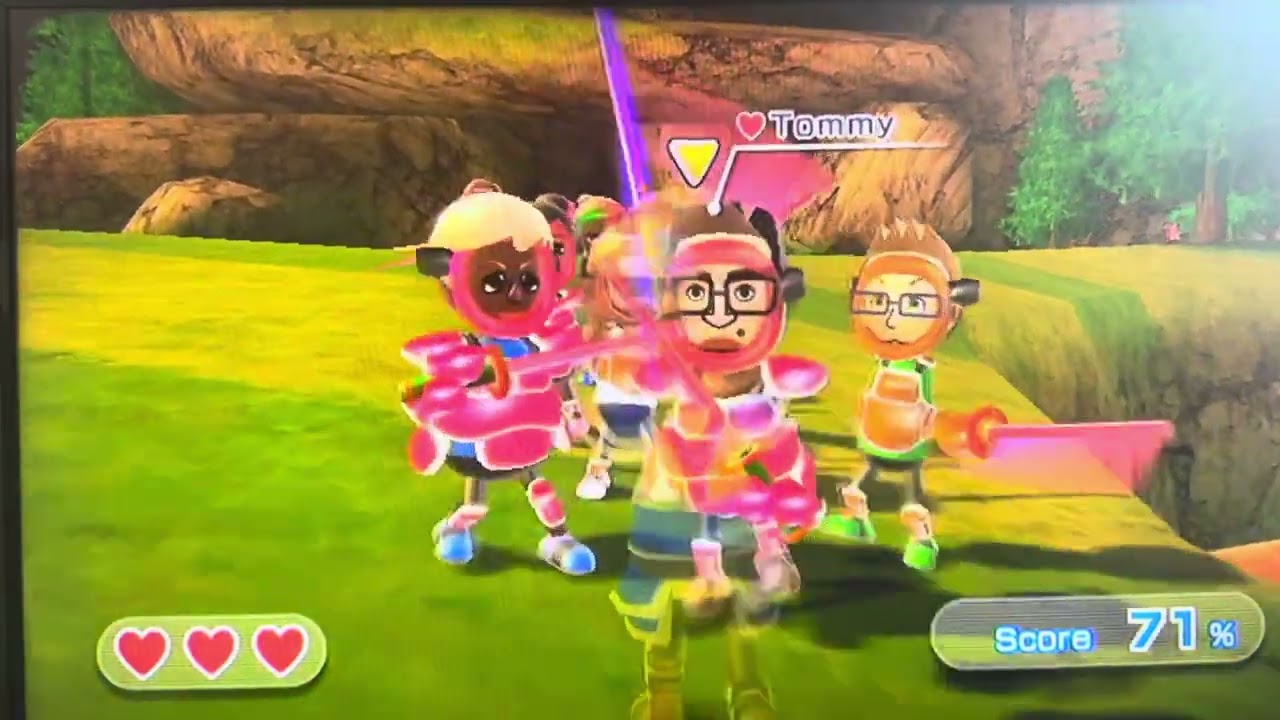 Wii Sports Resort Swordplay Showdown Stage 17 (No Blocking) 70 Hit Combo!