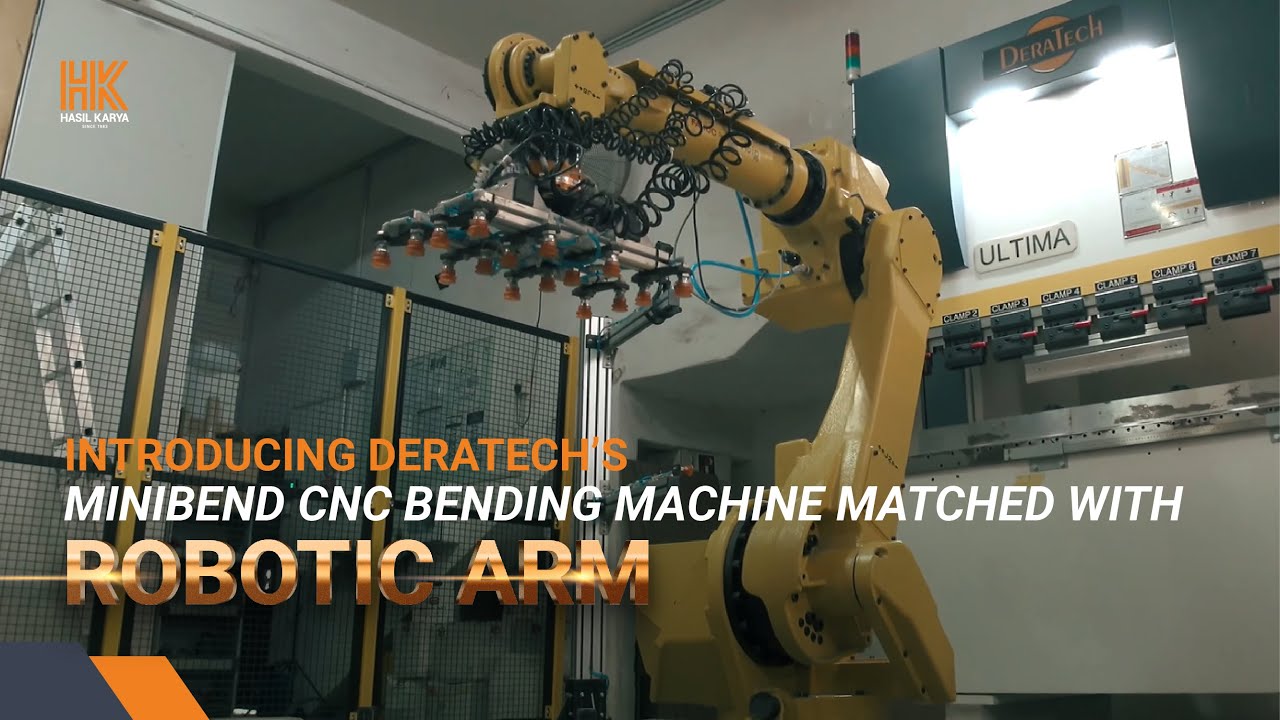 Deratech’s Minibend CNC Bending Machine Matched With Robotic Arm | Machinery Supplier Malaysia