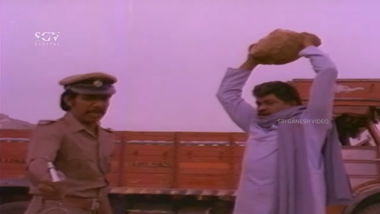 Super Climax Scene of Muthinantha Manushya Kannada Movie | Tiger Prabhakar | Bharathi | Leelavathi