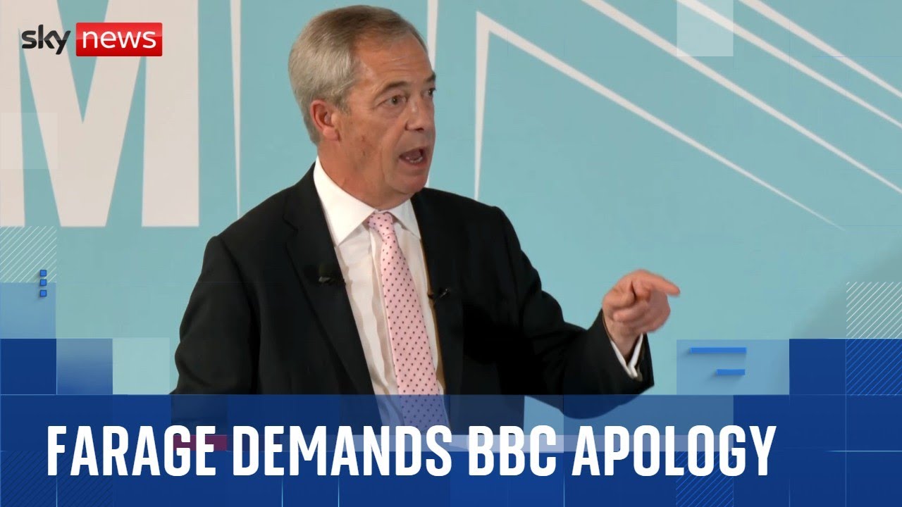 Farage accuses BBC and ITV of double standards after racism question