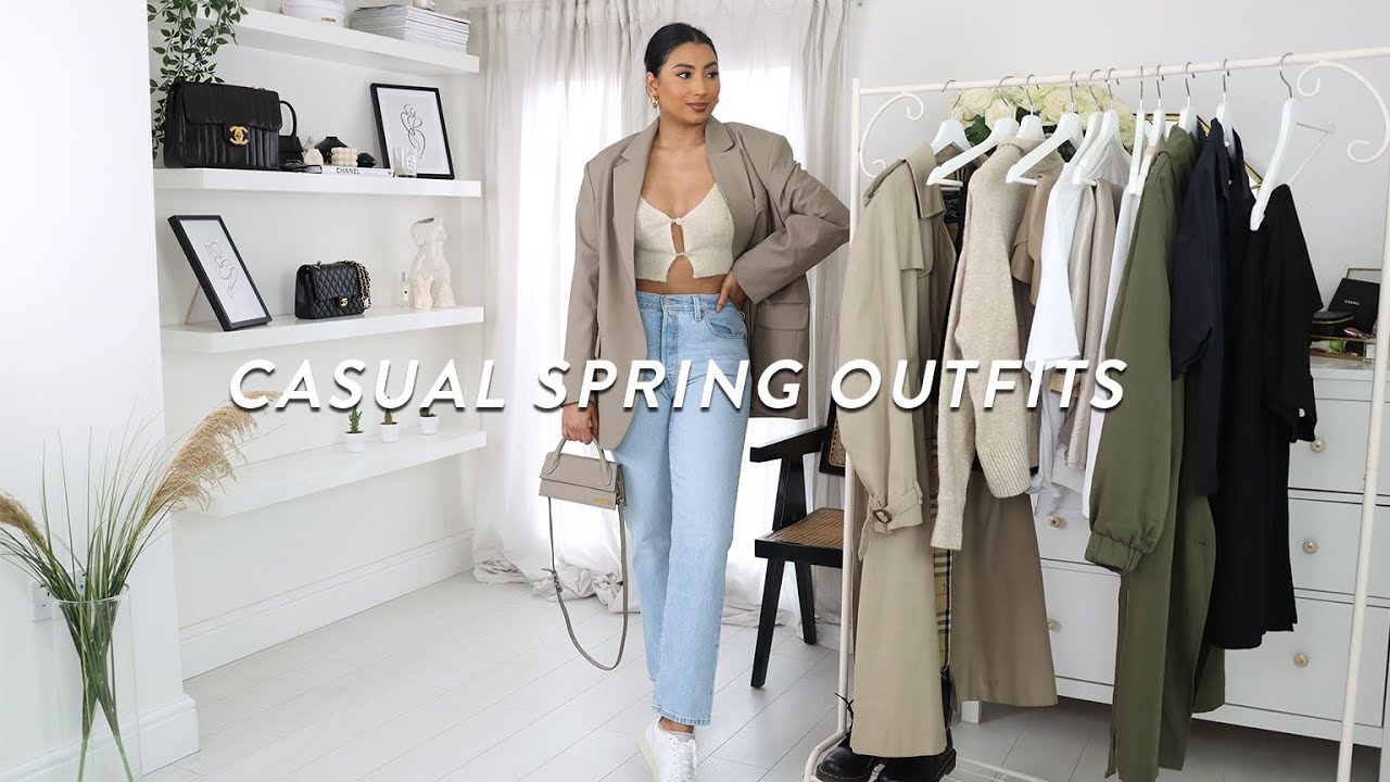 CASUAL SPRING OUTFITS | SPRING OUTFIT IDEAS LOOKBOOK 2021 | NOORIE ANA