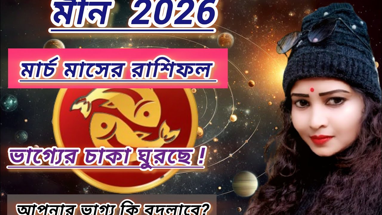 মীন রাশি মার্চ 2026। meen rashifal march 2026। pisces march 2026