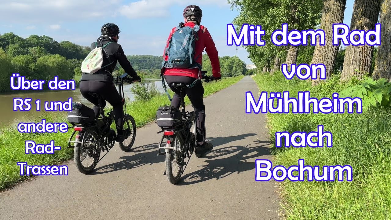 Mit dem Rad von Mühlheim nach Bochum. Eine 50 Km Tour