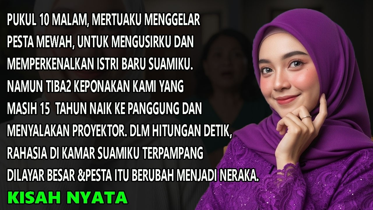 Mertua Pesta Mewah Pukul 10 Malam Untuk Mengusirku,Tiba2 Ponakan Putar Video Dilayar Buat Semua Syok