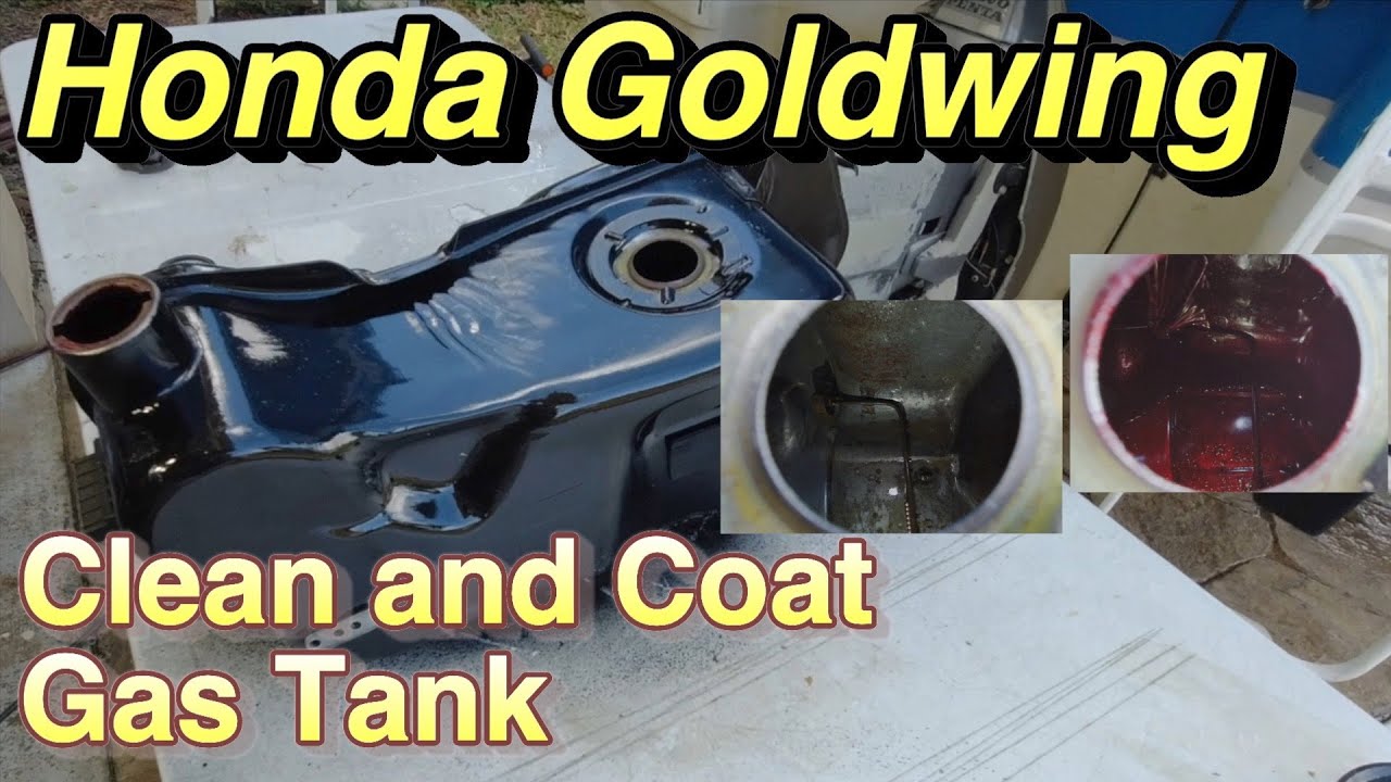 Honda Goldwing | Cleaning and Coating The Gas Tank 🛵