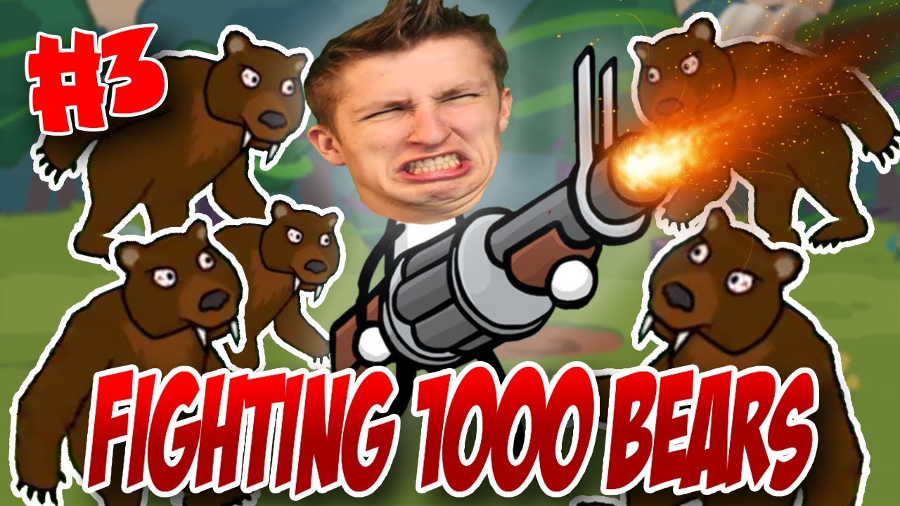 1 HUMAN vs 1000 BEARS | One Gun: Stickman