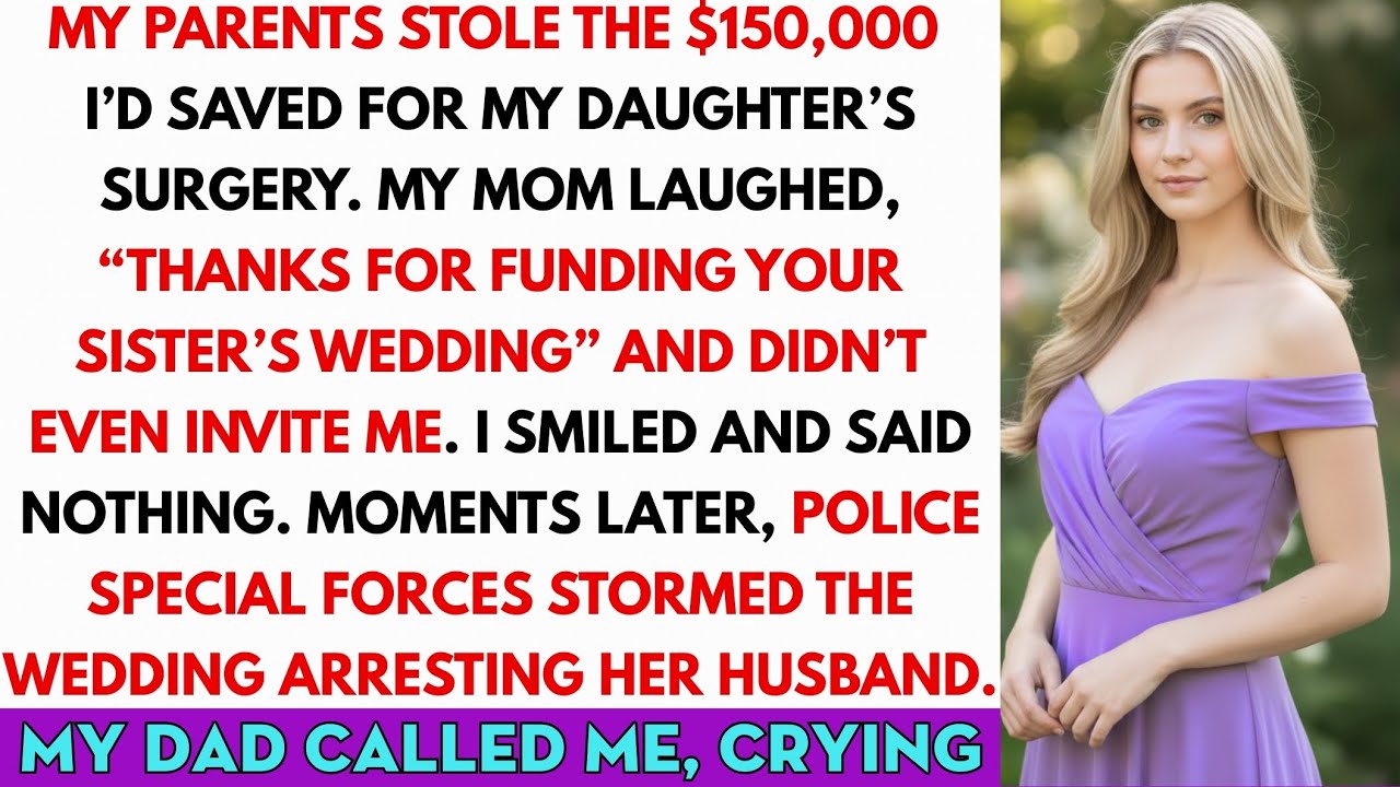 My Parents Stole The $150,000 I’d Saved For My Daughter’s Surgery.my Mom Laughed, “Thanks For...