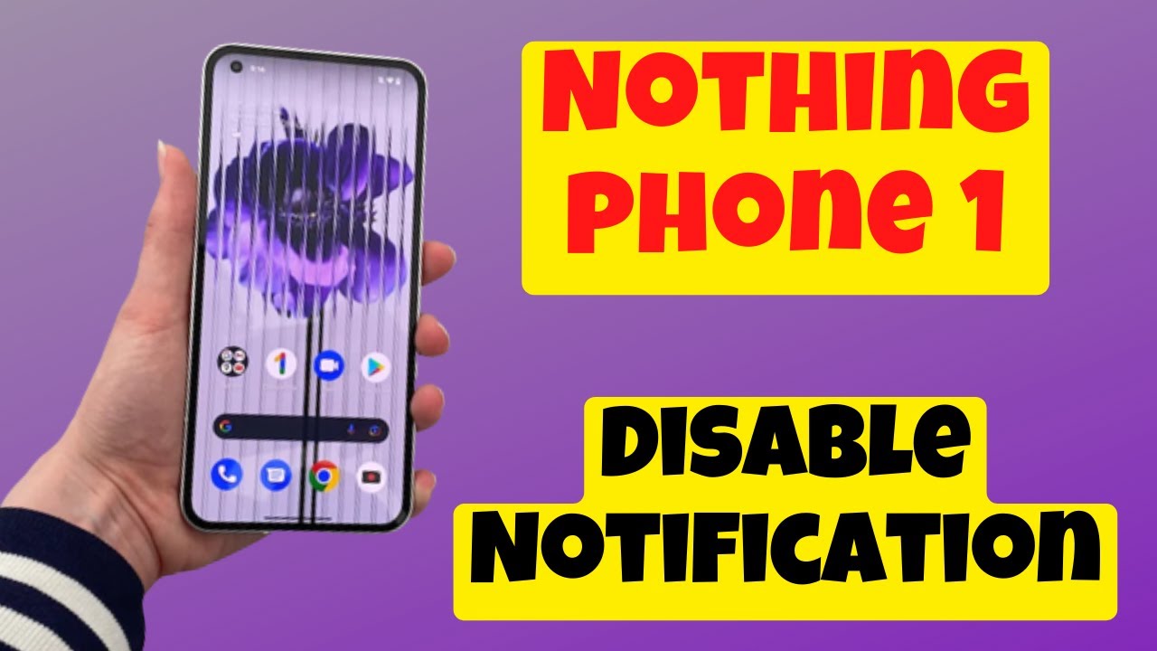 Nothing phone 1 Disable Notification || turn off Nothing phone 1 App Notifications