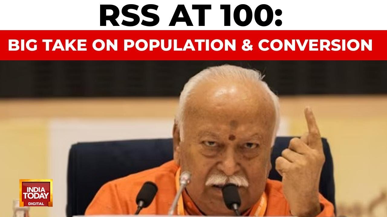 RSS at 100: Mohan Bhagwat on Population Imbalance, Conversion & Invader Names