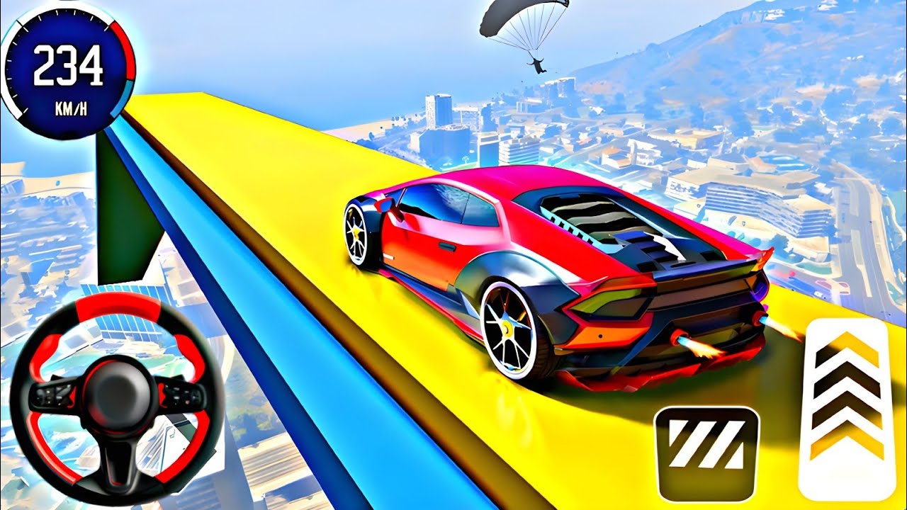 New Luxury Super Car Stunt Racing  - Android Gameplay 
