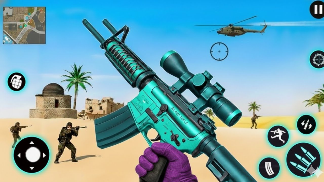 Anti-Terrorist Combat Mission Survival MissionFPS Shooting🪂#2026 Android GamePlay #6