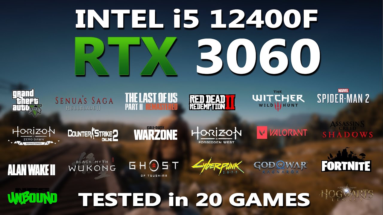 RTX 3060 + Intel i5 12400F Gaming Benchmark Test | Tested in 20 Games | RTX 3060 12GB Gaming Test |