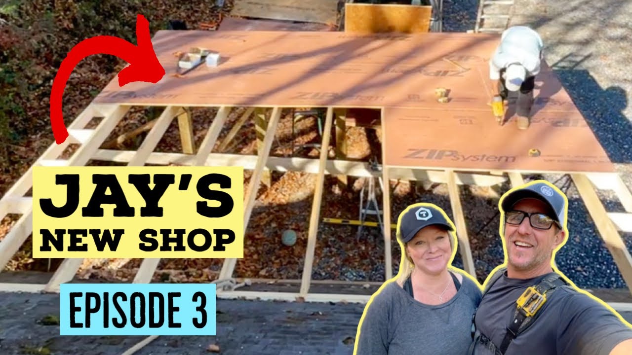 Jay’s New Shop-Episode 3-Garage Addition/Fascia, Overhangs and Sheathing!