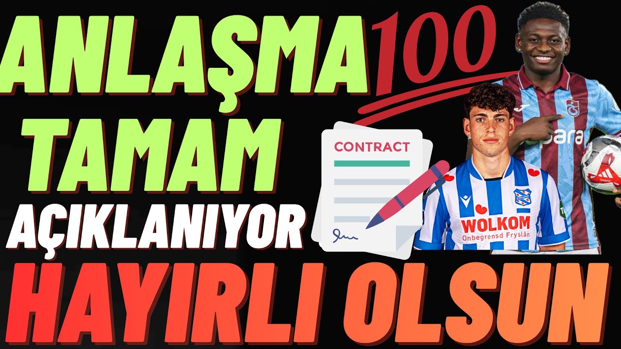 Anlaşma Tamam ! Hayırlı olsun ! Bir transfer daha bitti #trabzonspor 