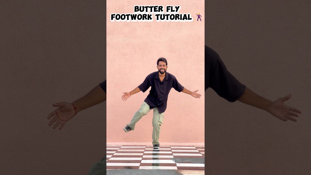 BUTTER FLY FOOTWORK TUTORIAL 🕺❤️ #dance #shortsviral #footworktutorial #footworkdance #ytshorts