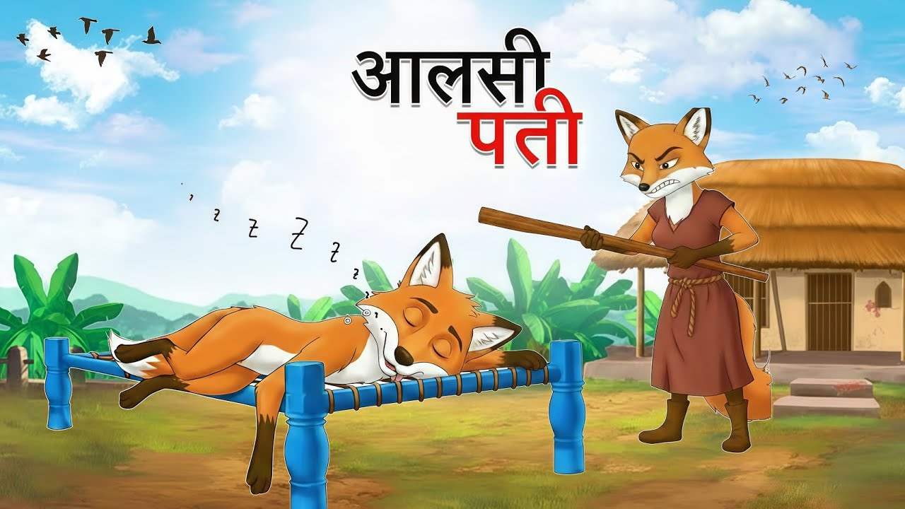 आलसी पति | Aalsee Pati | Animals Story | Moral Stories | Hindi Kahaniya | Bedtime Story | Fairytale