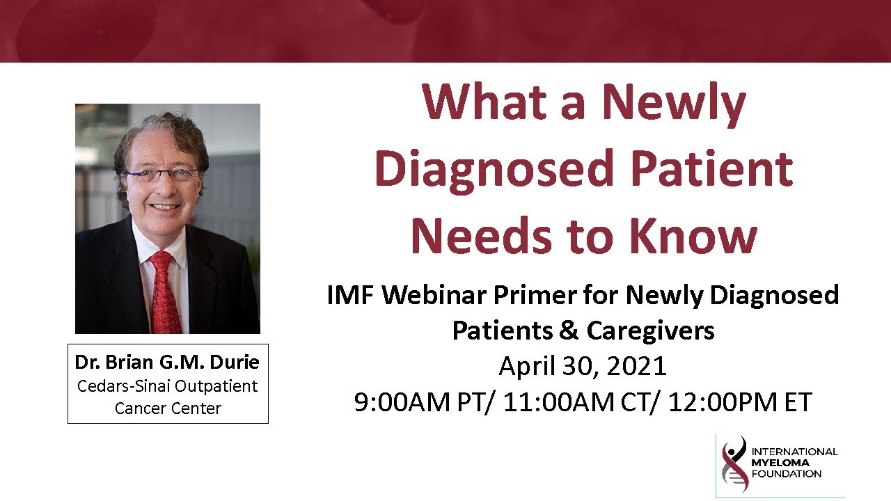 What a Newly Diagnosed Patient Needs to Know