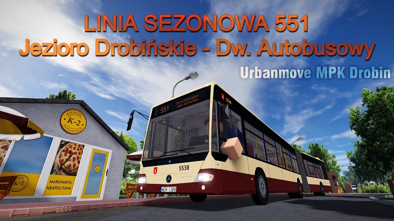 LINIA SEZONOWA 551 - MPK Drobin - wypadki, potężne trąby i jazda lewym pasem BEZ KOMENTARZA