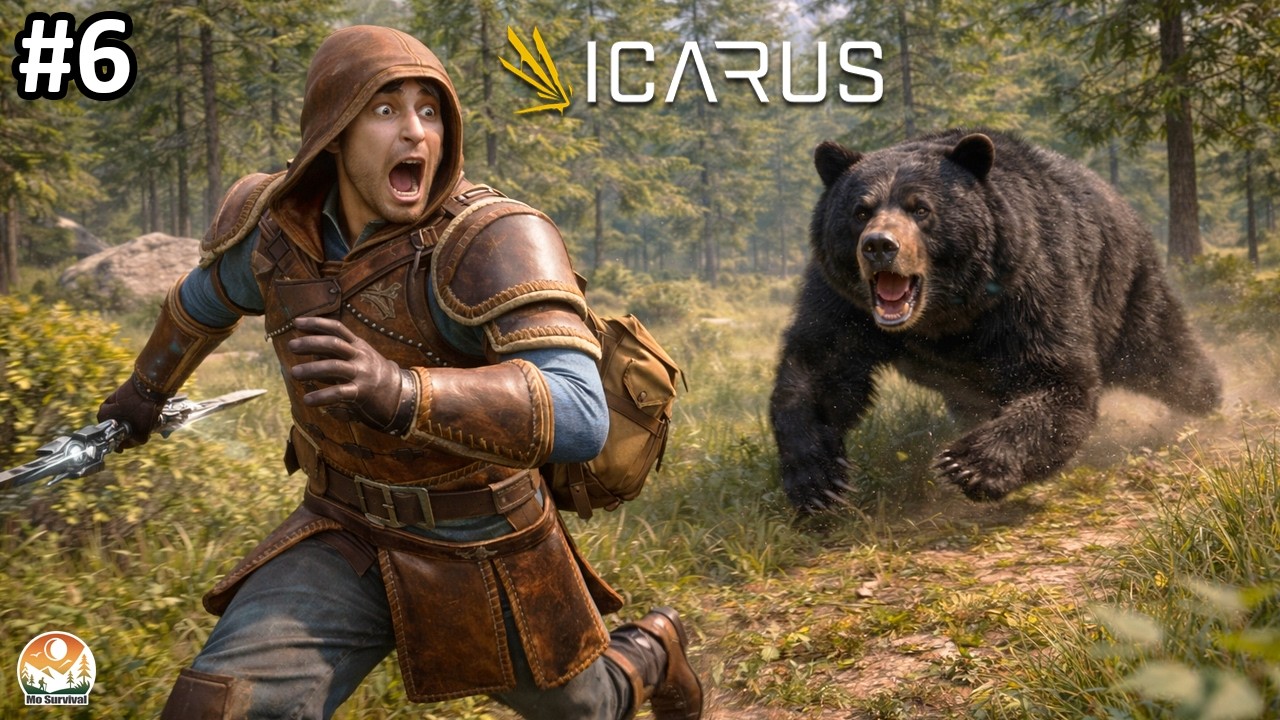 لما الصياد يصير فريسة… توبة! 😂🐻 | ICARUS