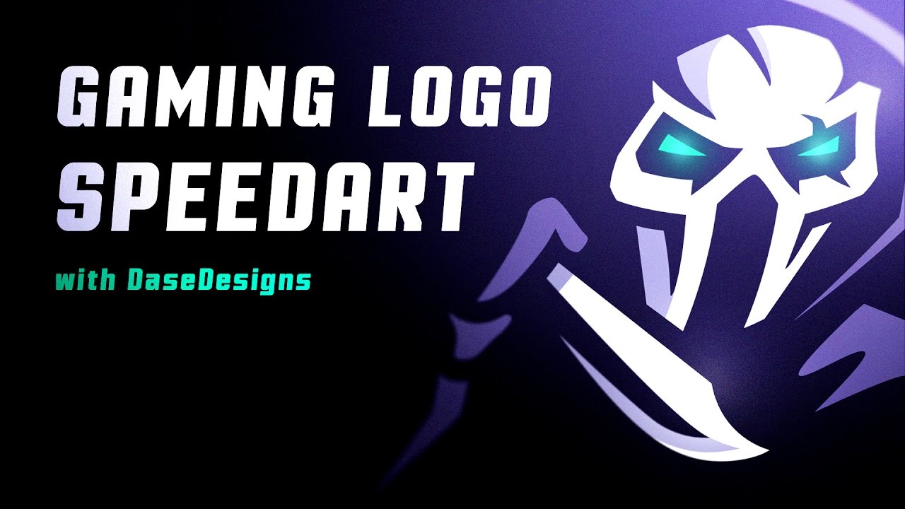 Why I haven't made a Mascot Logo Tutorial | Gaming Logo SpeedArt | DaseDesigns