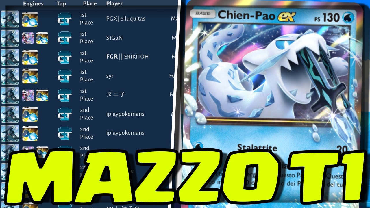 Il Miglior Mazzo META T1 è CHIEN-PAO SUICUNE su Pokémon TCG Pocket!