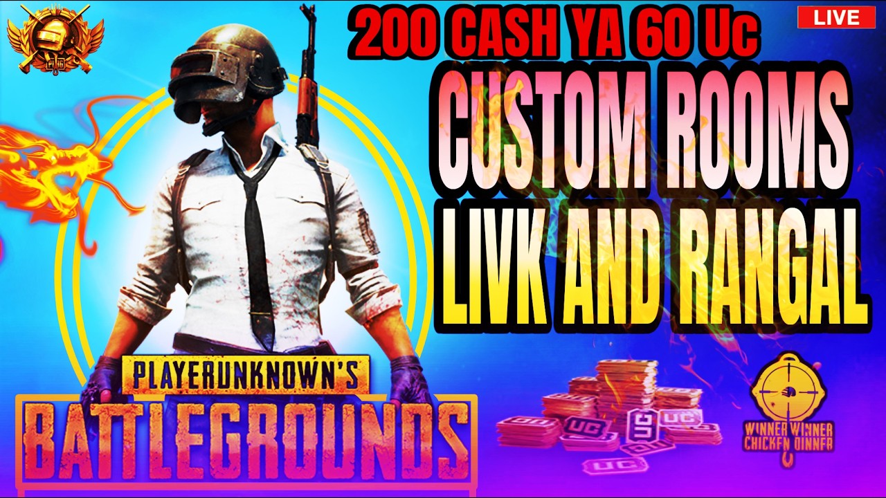 PUBG mobile live stream custom rooms @Ahmadytxlive