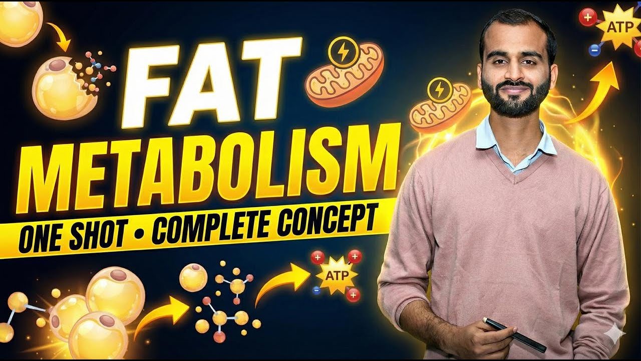 Fat Metabolism Full Explanation | One Shot for Competitive Exams