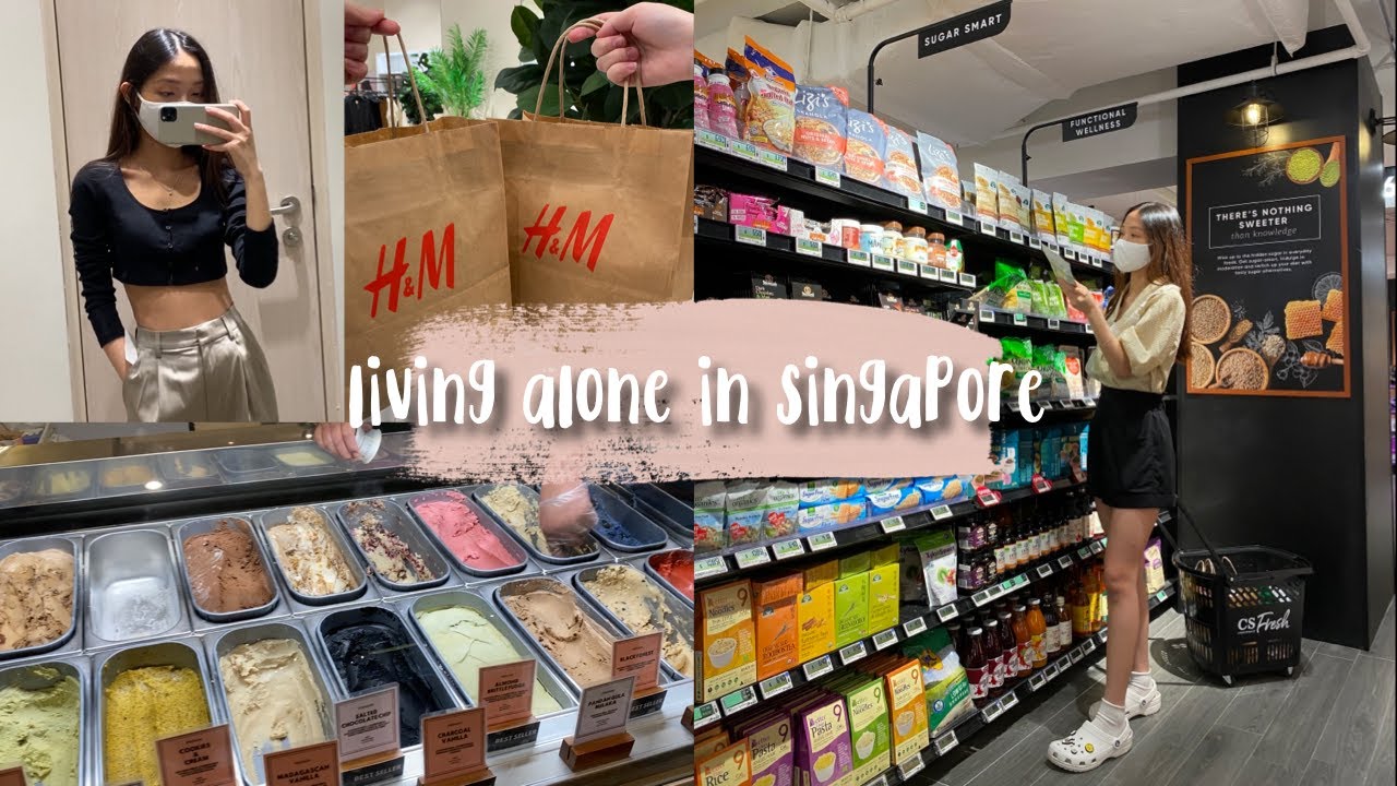 Living Alone in Singapore 🇸🇬 | eating out - shopping - grocery