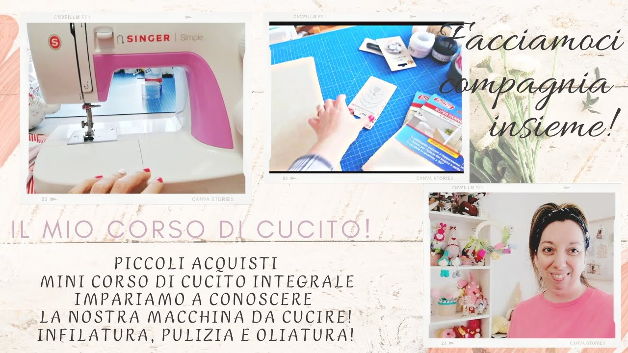 CORSO GRATUITO DI CUCITO CREATIVO PER PRINCIPIANTI | PICCOLI ACQUISTI | LA MIA MACCHINA DA CUCIRE