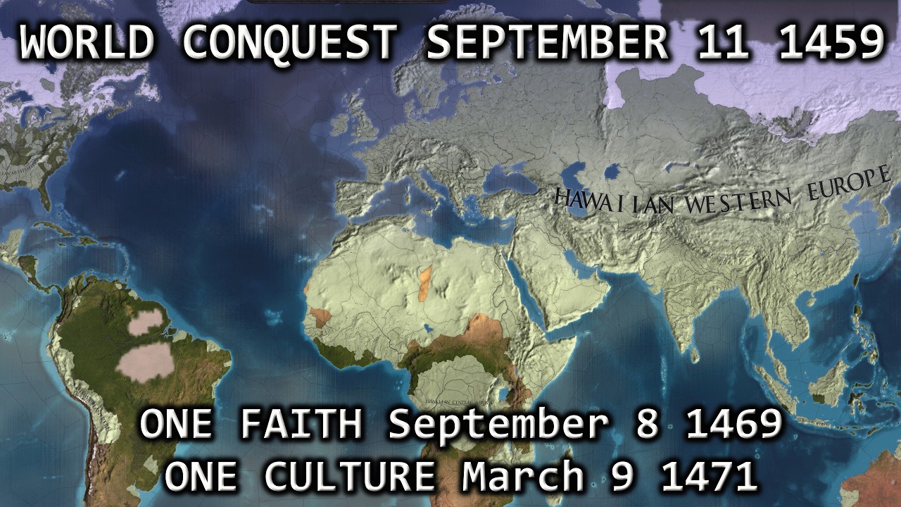 The EU4 Triple Crown: World Record World Conquest, One Faith, and One Culture