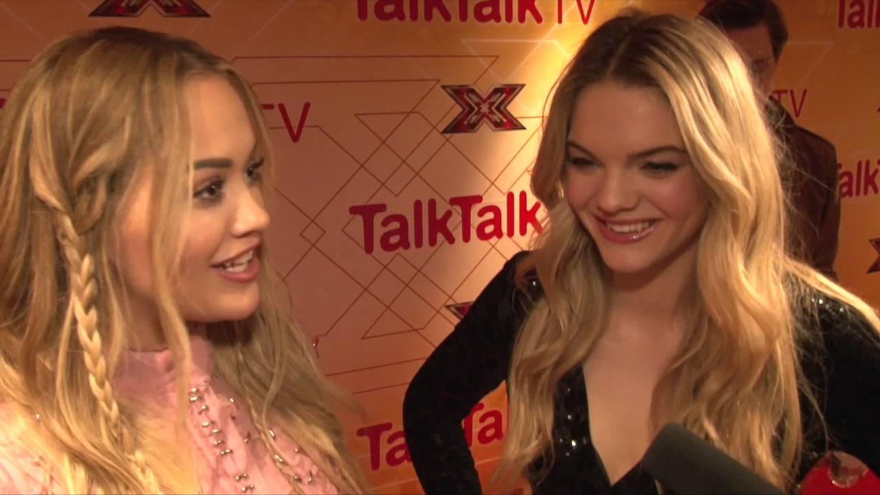 Rita Ora and Louisa Johnson at The X Factor 2015 final