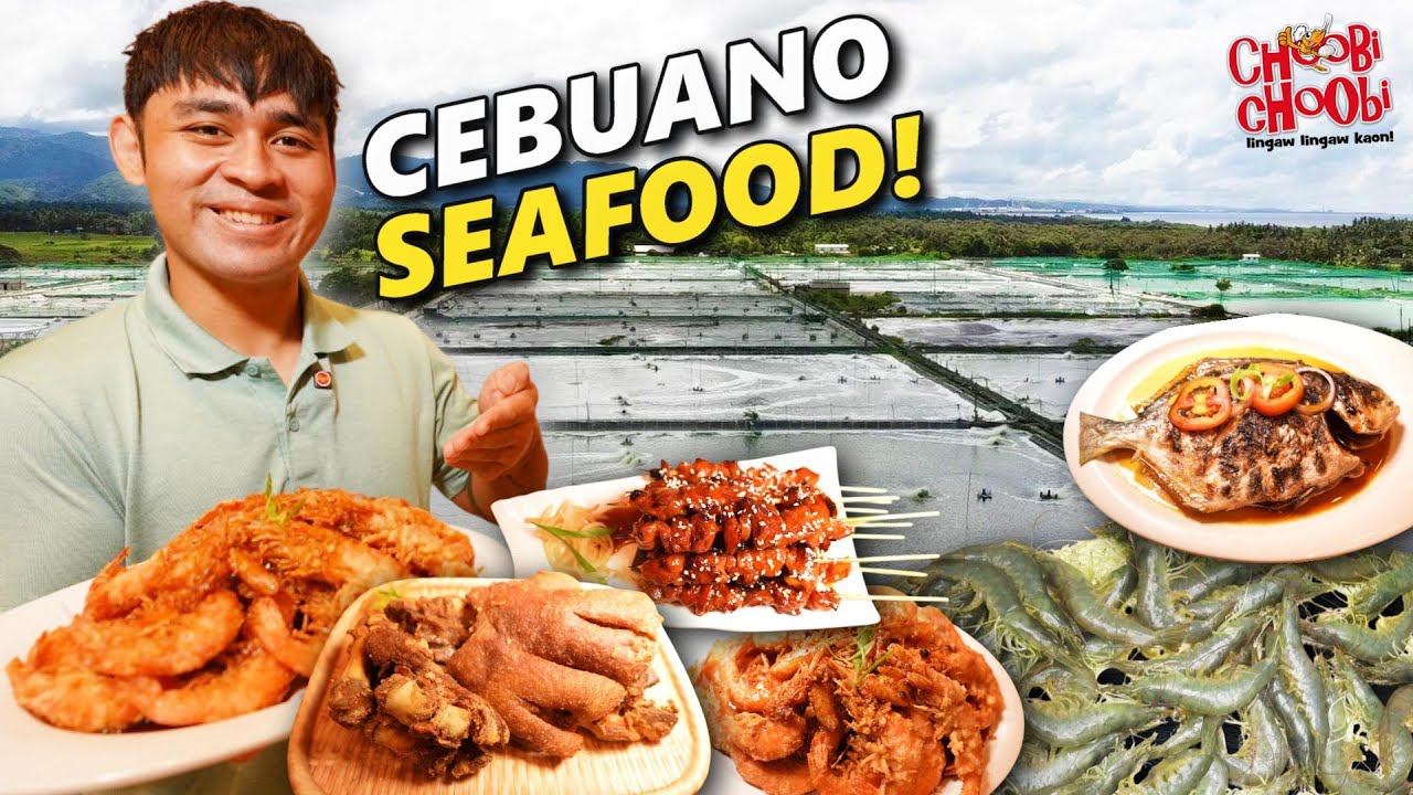 Ultimate Filipino Cebu Seafood! Largest SHRIMP🦐 Farm in Cebu🇵🇭 Crispy Pata, Hipon, Linarang & BBQ