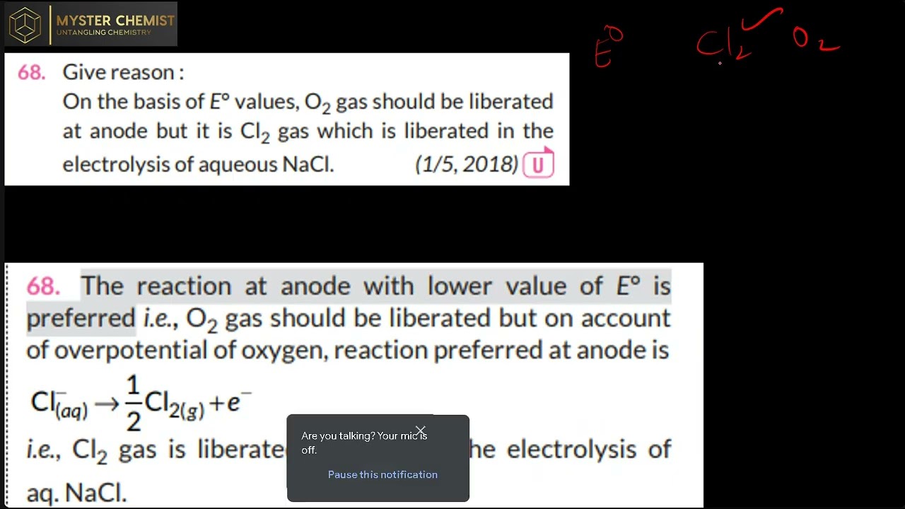Electrochemistry Day 6- PYQ 65 TO 101