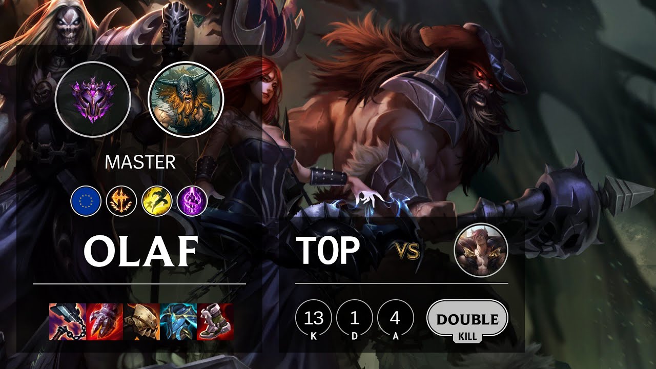 Olaf Top vs Sett - EUW Master Patch 11.13