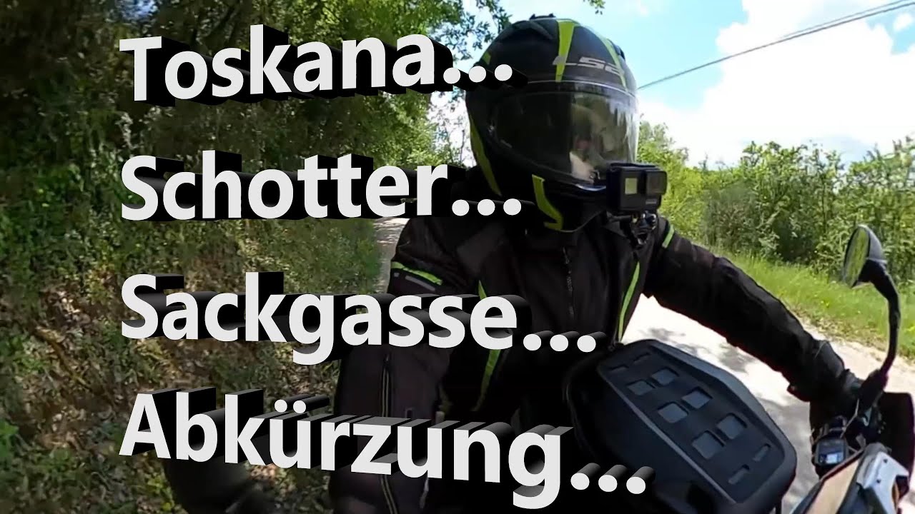 Toskana Schotter Sackgasse Abkürzung
