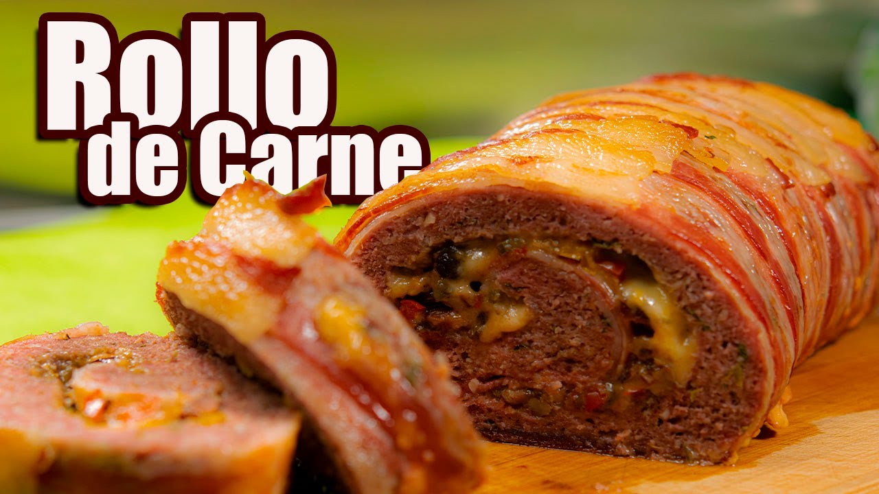 ROLLO de CARNE RELLENO ENVUELTO en TOCINO | TOQUE Y SAZ&Oacute;N