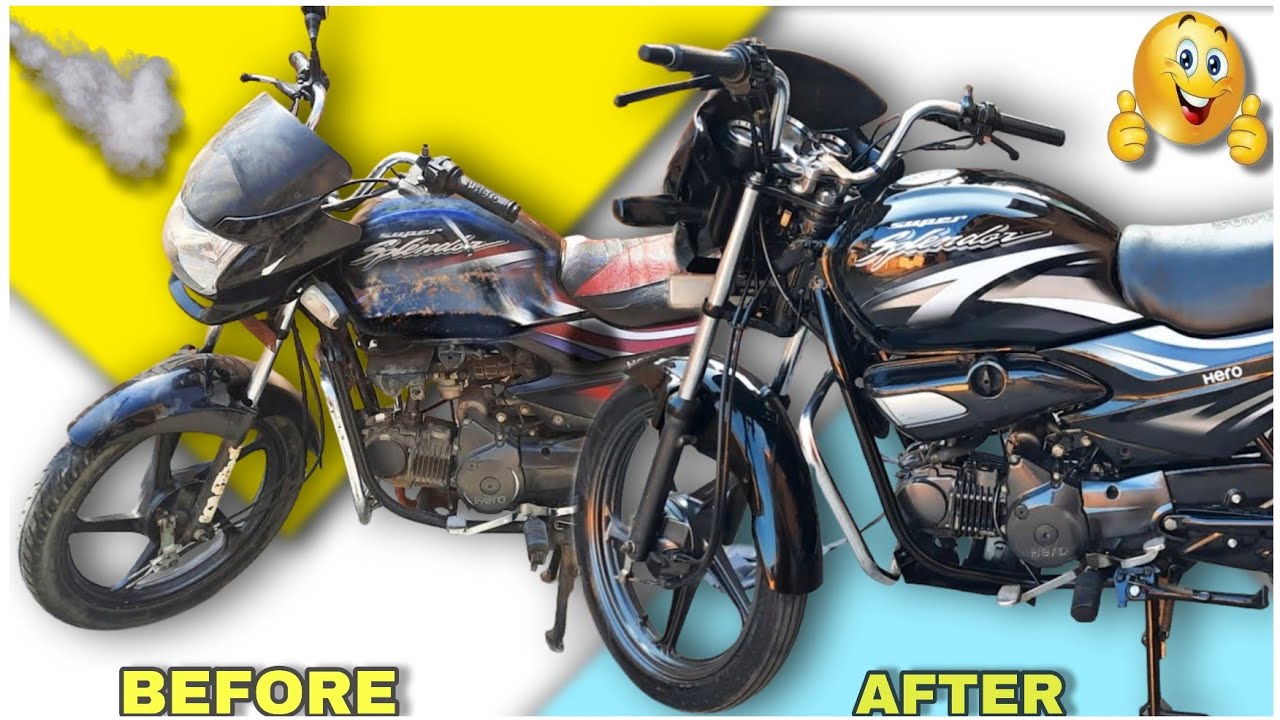 Super Splendor Complete Restoration || Modified Splendor Super || Qamar Bike Restoration || QBR