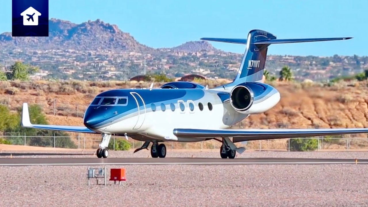 NEW Gulfstream G500 | Takeoff & Landing at SDL